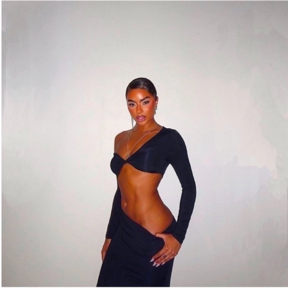 White Fox Boutique Black Cut-Out Dress - Picture 5 of 5